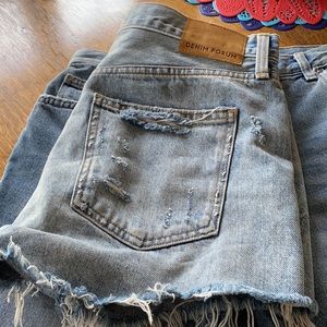 Denim forum high wasted ex boyfriend short
